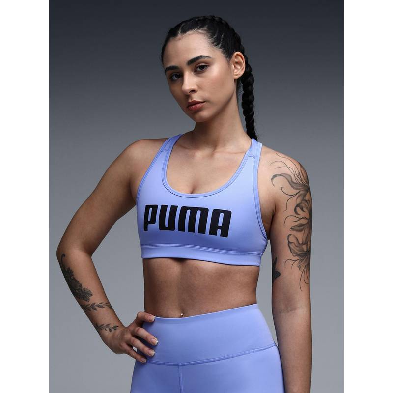 Puma Purple 4Keeps Women's Medium Support Non-Padded Bra (XL)