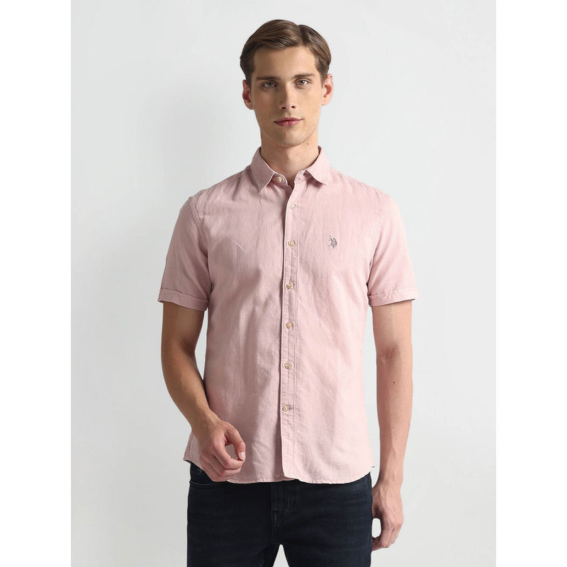 Buy U.S. POLO ASSN. Slim Fit Half Sleeve Shirt Online