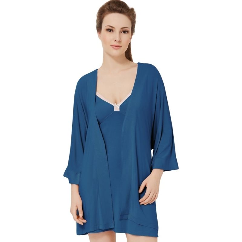 Amante Blue Sleep Robe (XL)
