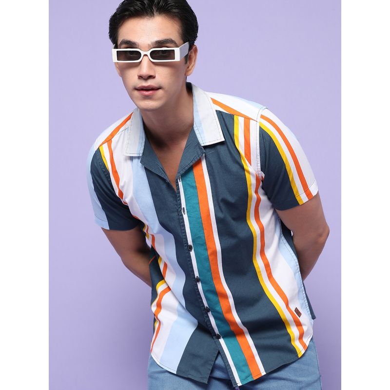Campus Sutra Men Stylish Casual Shirt - Multi-Color (XL)