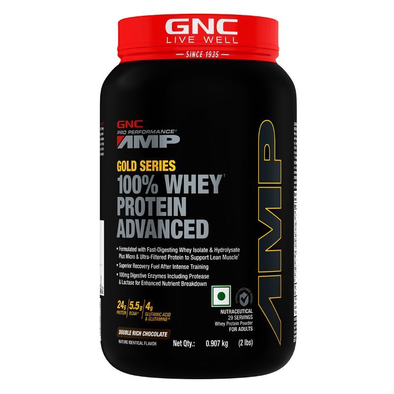 Buy GNC AMP Gold Series 100 Whey Protein Advanced Double Rich
