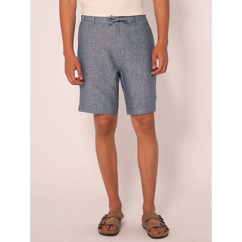 Selected Blue Linen Shorts (XS)