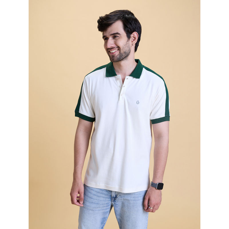 GLOOT Cotton Active Polo T-Shirt GLA015 White (M)