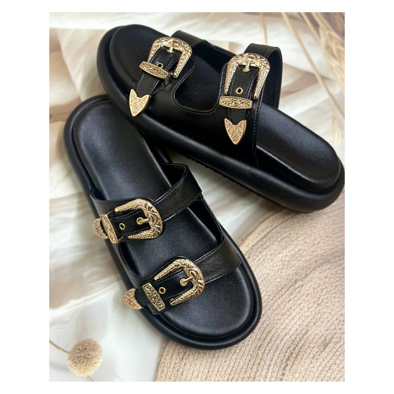 Toprico Cushiony Black Luxe Flat (EURO 37)
