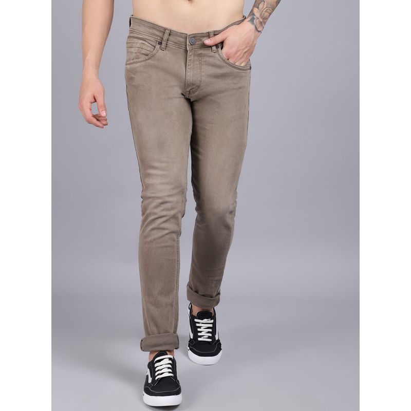 Cantabil Men Brown Jeans (34)