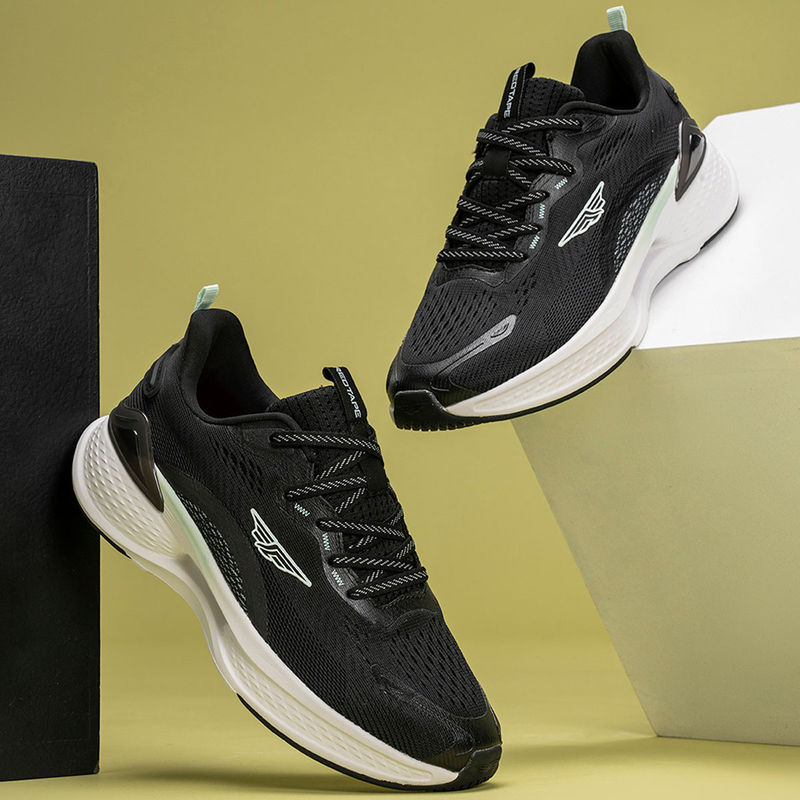 Red Tape Women Textured Black Athleisure Sports Shoes (UK 7)