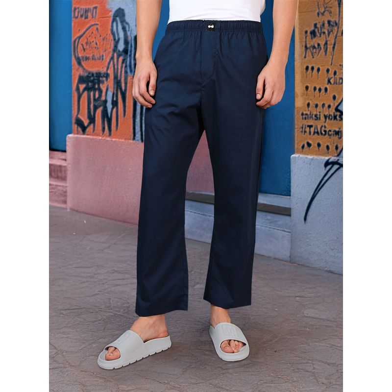 Bewakoof Men's Navy Blue Pyjamas (S)