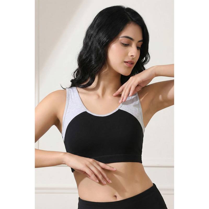 Zivame Zelocity Slip On Sports Bra With Removable Padding - Tap Shoe (S)