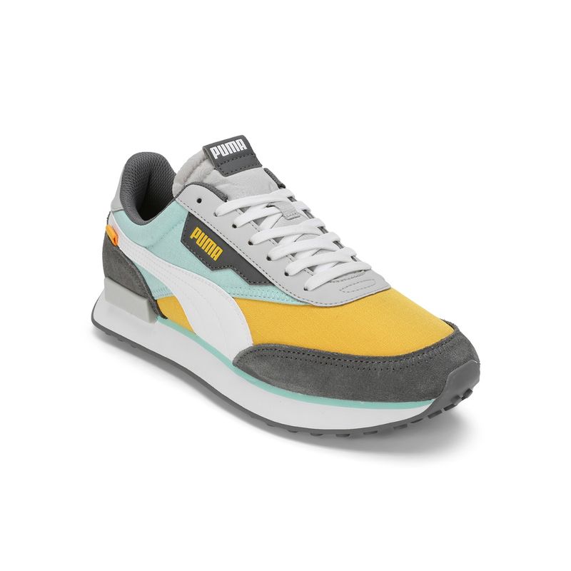 Puma FUTURE RIDER PLAY ON Unisex Orange Sneakers (UK 5)