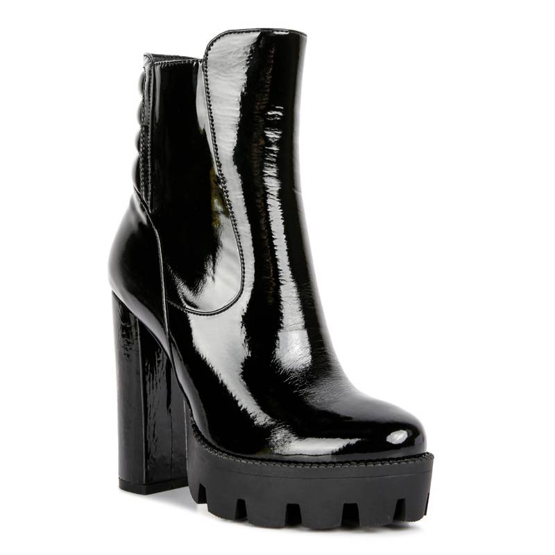 London Rag Solid Black Casual Boots (EURO 40)