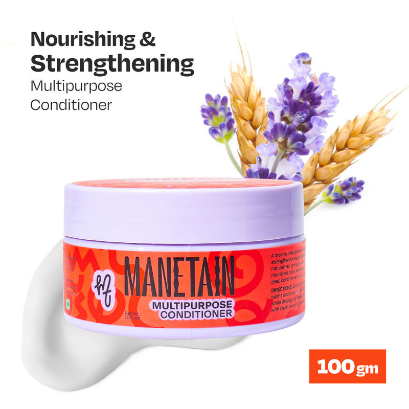 Manetain Multipurpose Hair Conditioner For Curly, Wavy & Frizzy Hair - No Sulphates