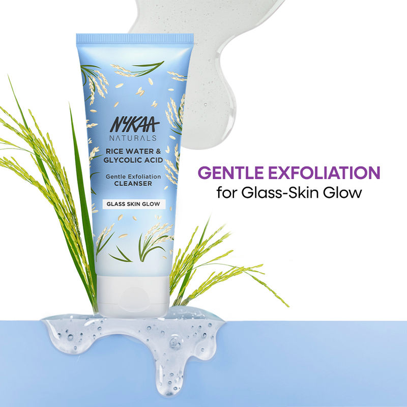 Nykaa Exfoliating Glass Glow Face Wash With Glycolic Acid & Rice Water - For All Skin Types