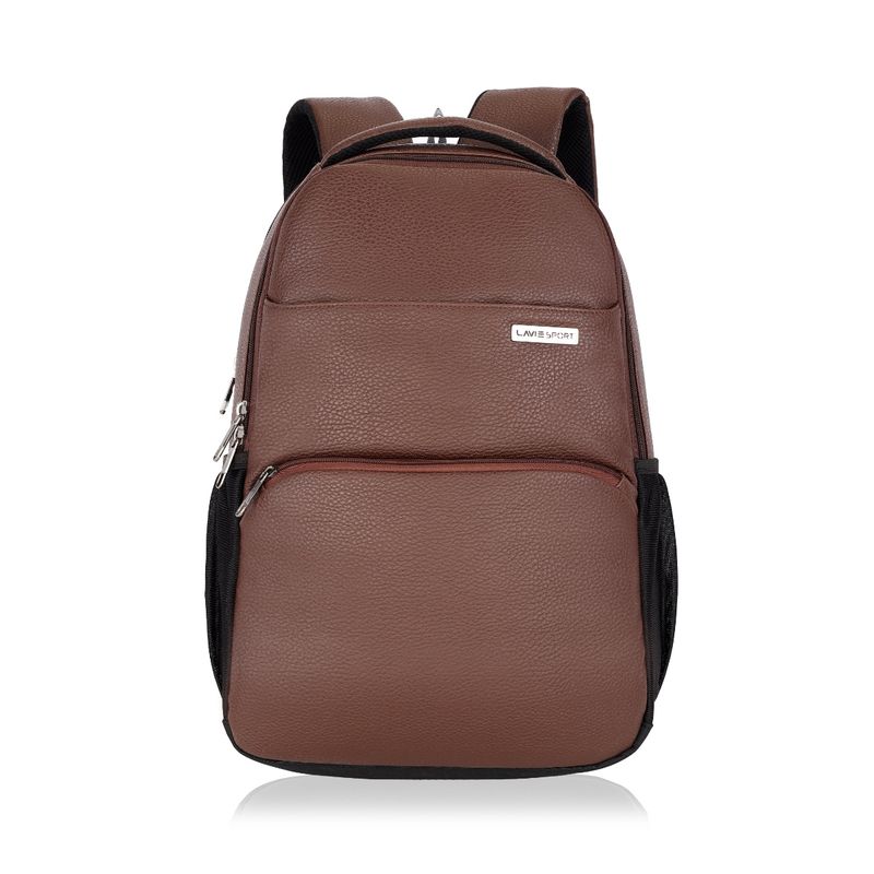 Lavie Sport Mode Gear 27L Laptop Backpack For Men & Women (Brown) (M