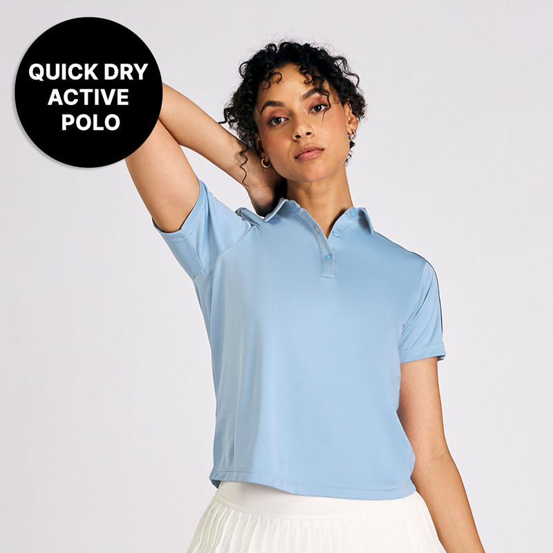 Kica Quick-Dry Polo Top for Women In Comfort Fit (M)