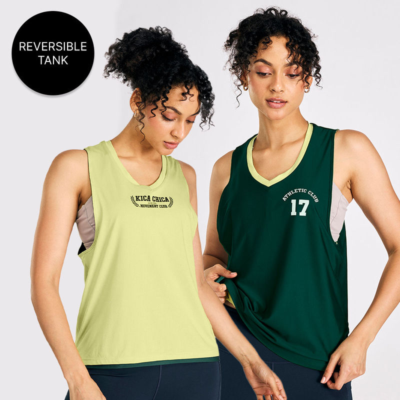 Kica Reversible 2 Color Active Tank Top (XL)