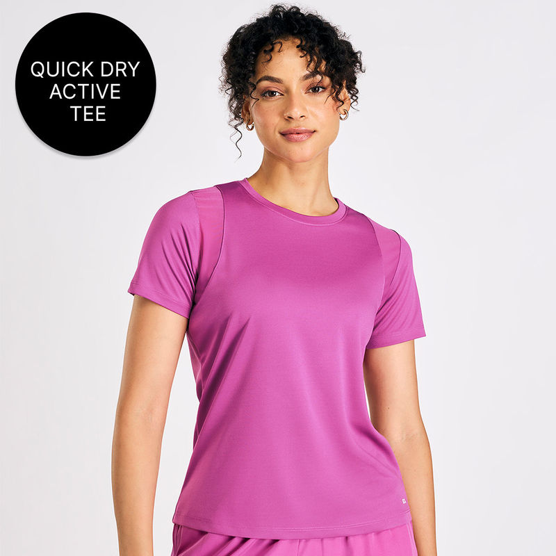 Kica Women Stride Running Top with Mesh Inserts for Ventilation (2XL)