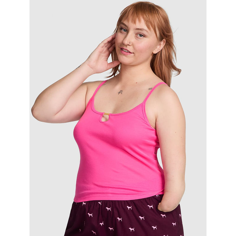 Victoria's Secret Women Pink Charm Cami Top (L)