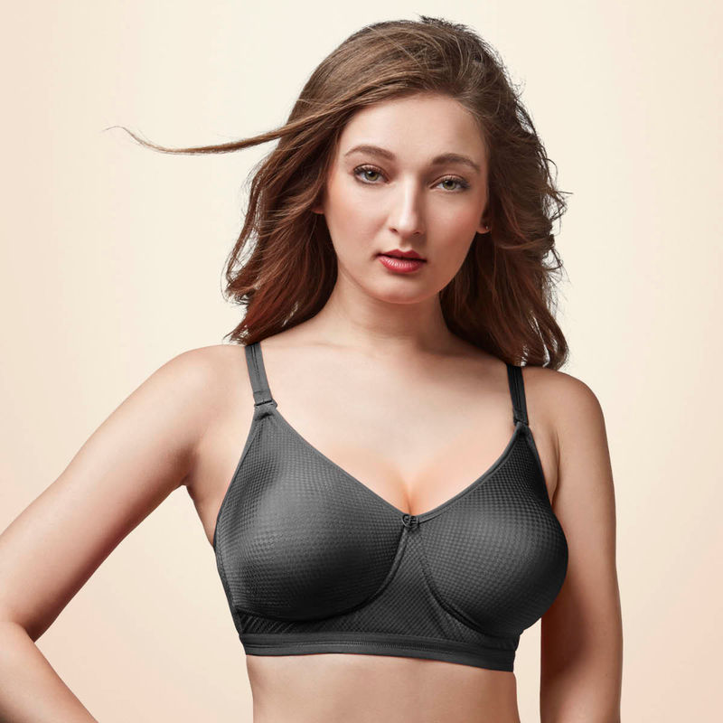 Trylo Candis Women Full Cup Bra - Black (38C)