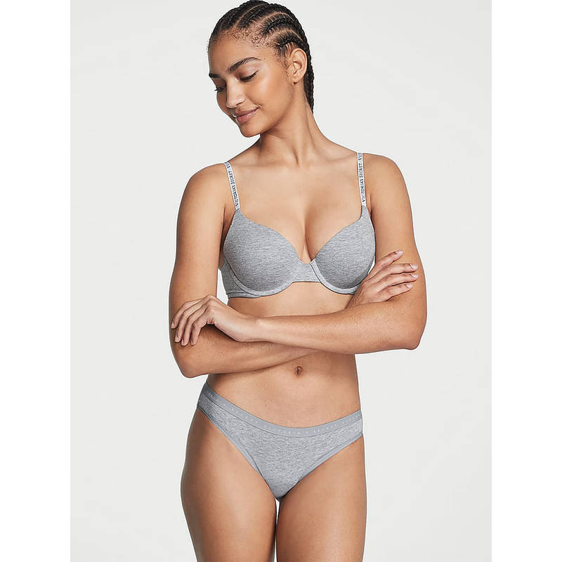 Victoria's Secret Stretch Cotton Bikini Panty Grey (XL)