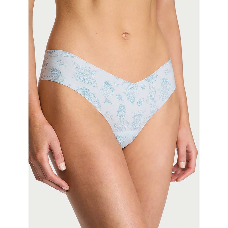 Victoria's Secret Blue Printed Thong Panty (XL)