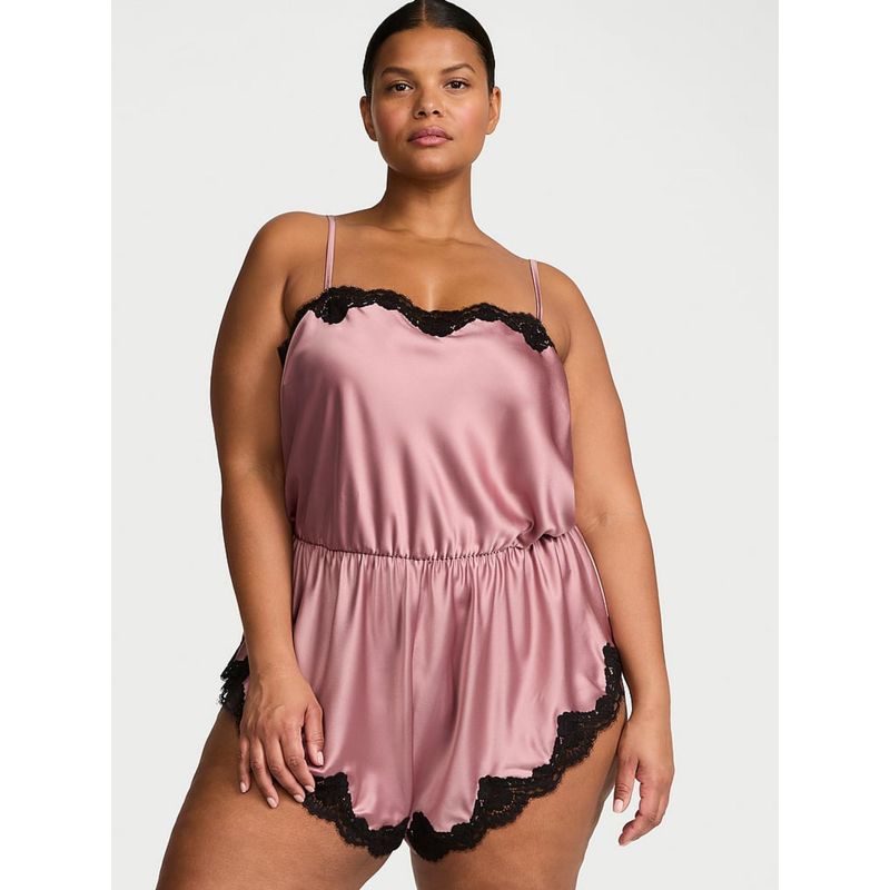 Victoria's Secret Pink Self Design Regular Babydoll Set (L)