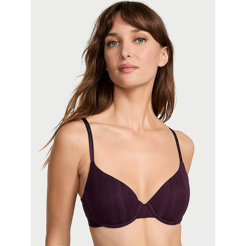 Victoria's Secret The T-Shirt Ultra-Fine Modal Lightly Lined Demi Bra Purple (36DD)