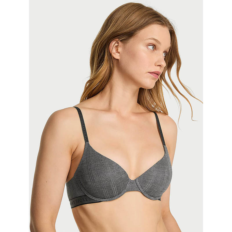 Victoria's Secret The T-Shirt Ultra-Fine Modal Lightly Lined Demi Bra Grey (32DDD)