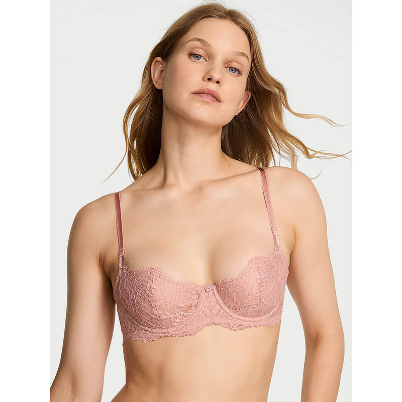 Victoria's Secret Dream Angels Wicked Unlined Lace Balconette Bra (32DDD)