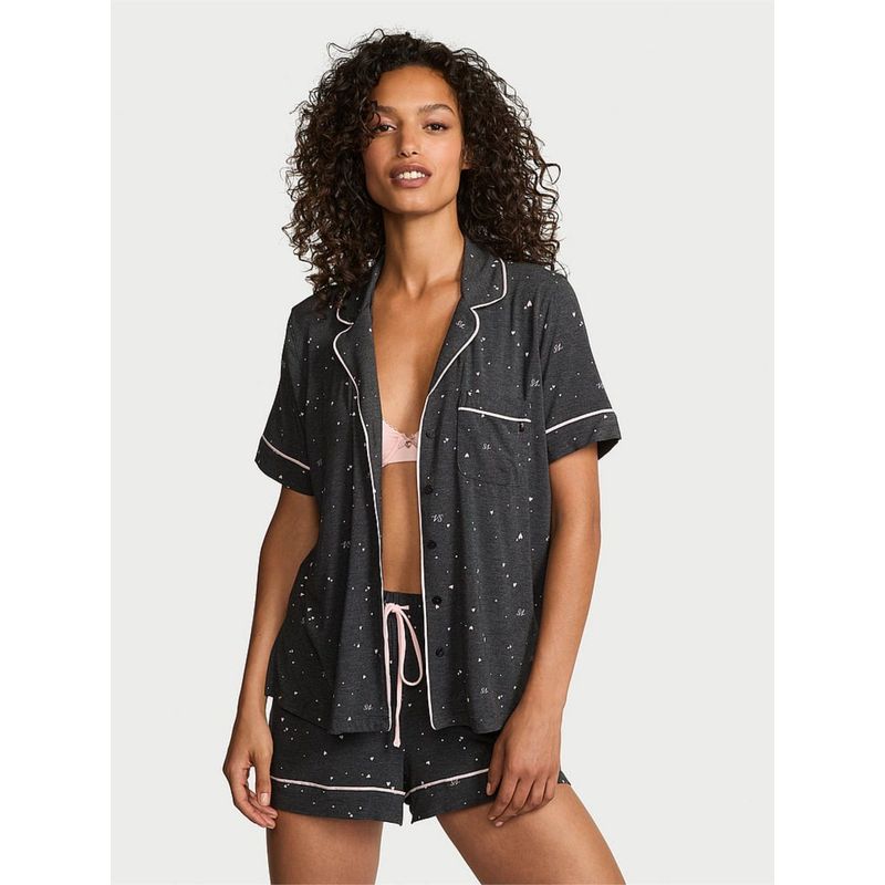 Victoria's Secret Modal Soft Nightsuit Grey (2XL)