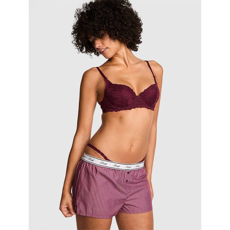 Victoria's Secret Pink Tencel Boxy Shorts Purple (XL)