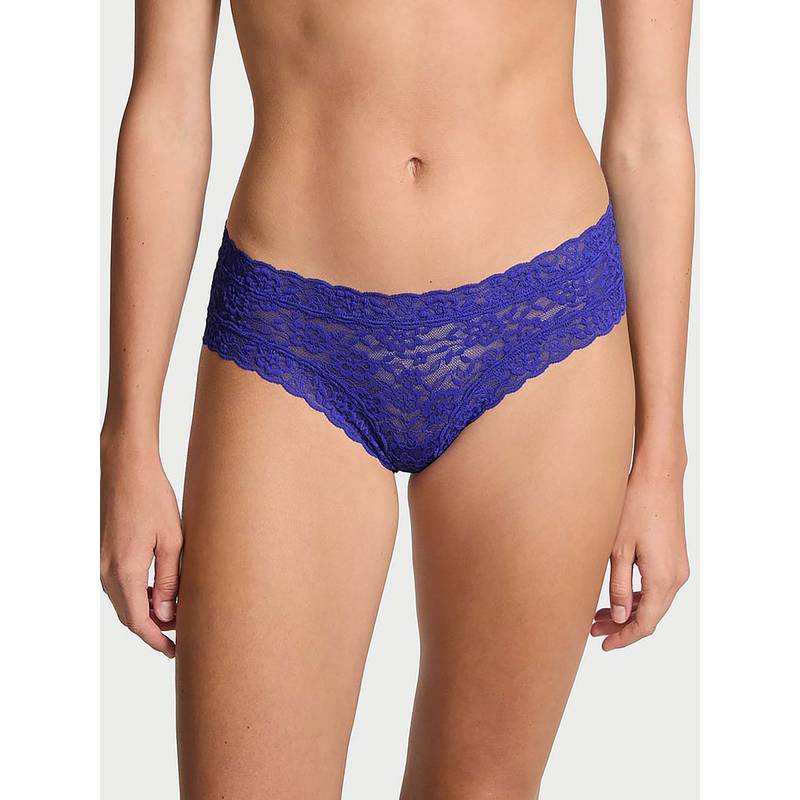 Victoria's Secret Blue Lace Strappy-Back Cheeky Panty (XS)