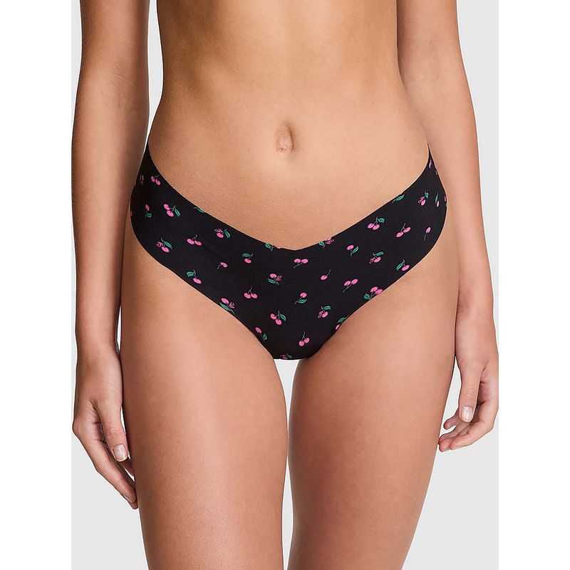 Victoria's Secret Black No-Show Thong Panty (XS)