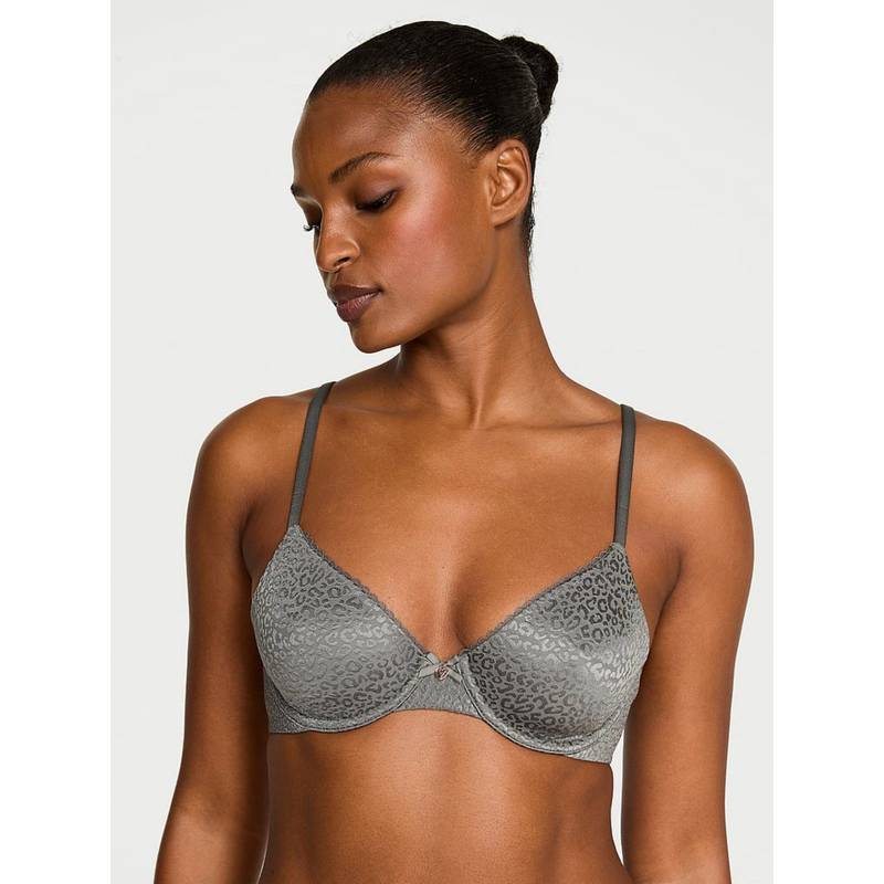 Victoria's Secret Invisible Lift Unlined Smooth Demi Bra Green (32C)