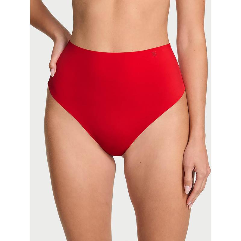 Victoria's Secret No-Show High-Waist Thong Panty Red (XS)