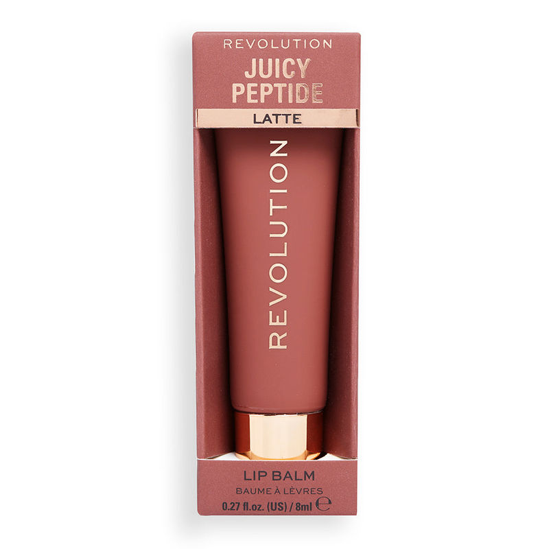 Makeup Revolution Juicy Peptide Lip Balm - Nude Latte