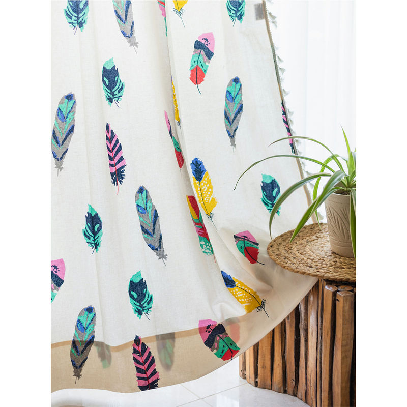 Urban Space Window Curtains with Eyelets & Tieback 1 Piece Dream Catcher (4X5 Feet)