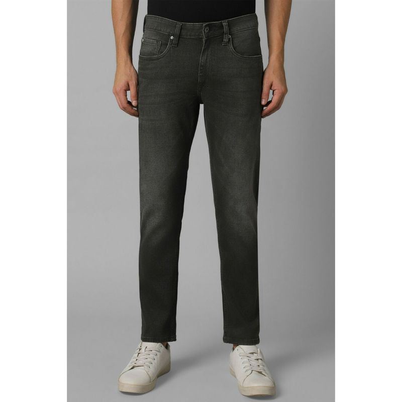 Louis Philippe Men Grey Dark Smart Fit Jeans (30)