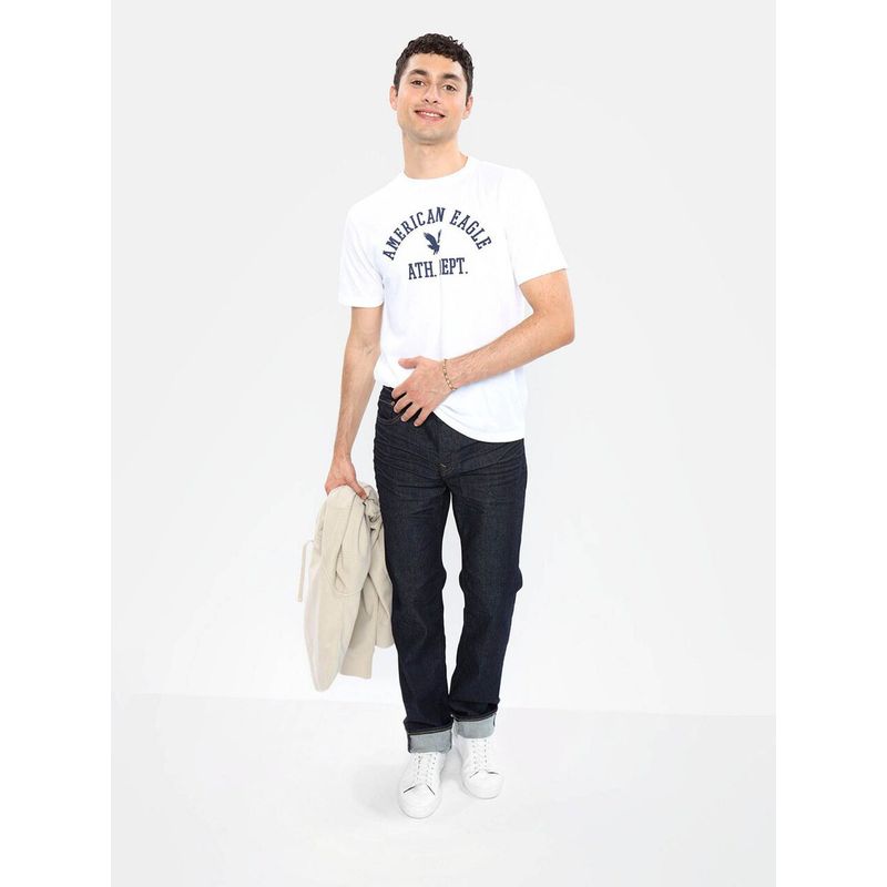 American Eagle Men Navy Airflex Original Straight Jeans (29)