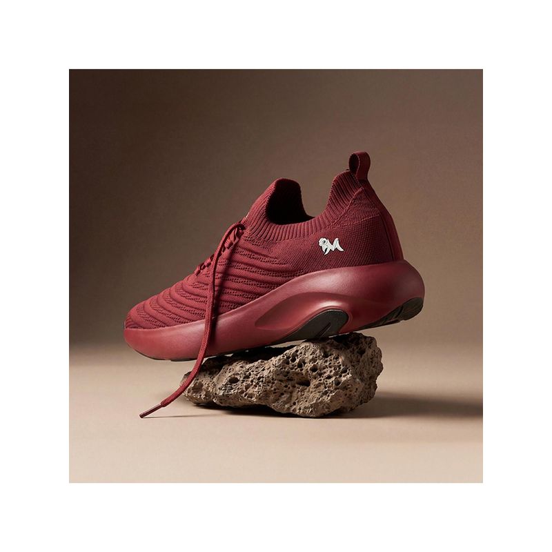 Neeman's Maroon Begin Walk Glide Sneakers for Unisex (UK 11)