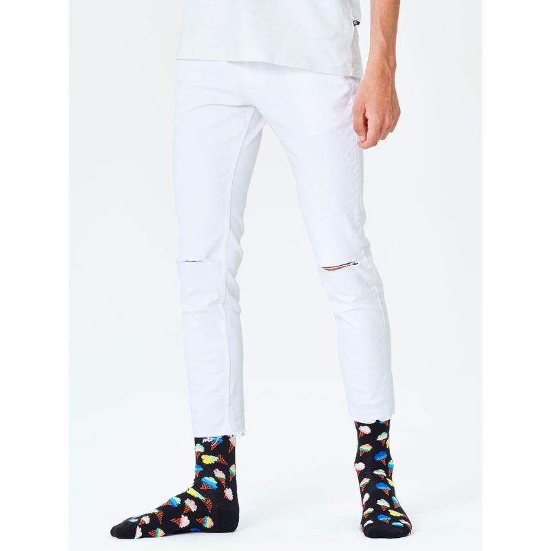 Happy Socks Unisex Navy Blue Ice Cream Socks (M)