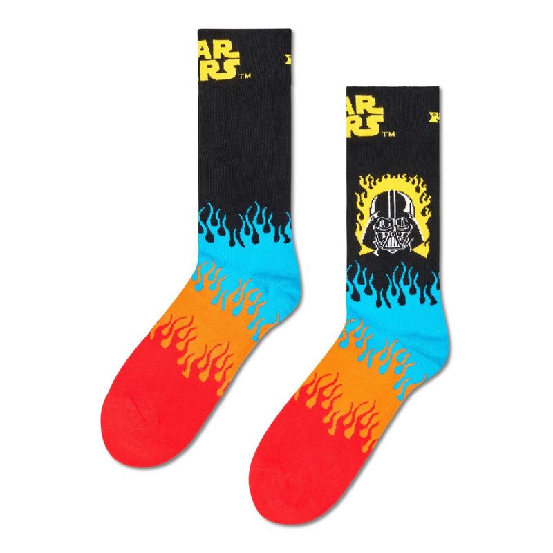 Happy Socks Unisex Black STAR WARS Darth Vader Socks (M)