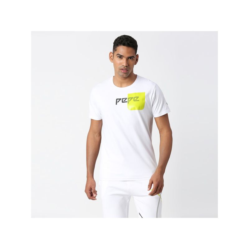 Pepe Jeans Cameron Placement Print White T-Shirt (L)