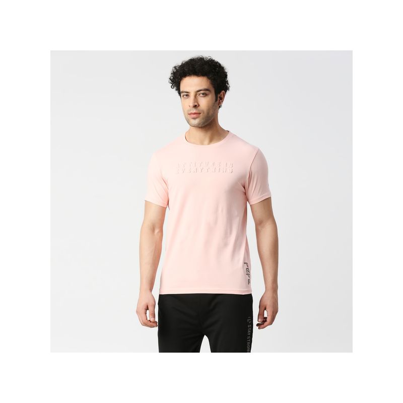 Pepe Jeans Taco Placement Typography Print Pink T-Shirt (M)