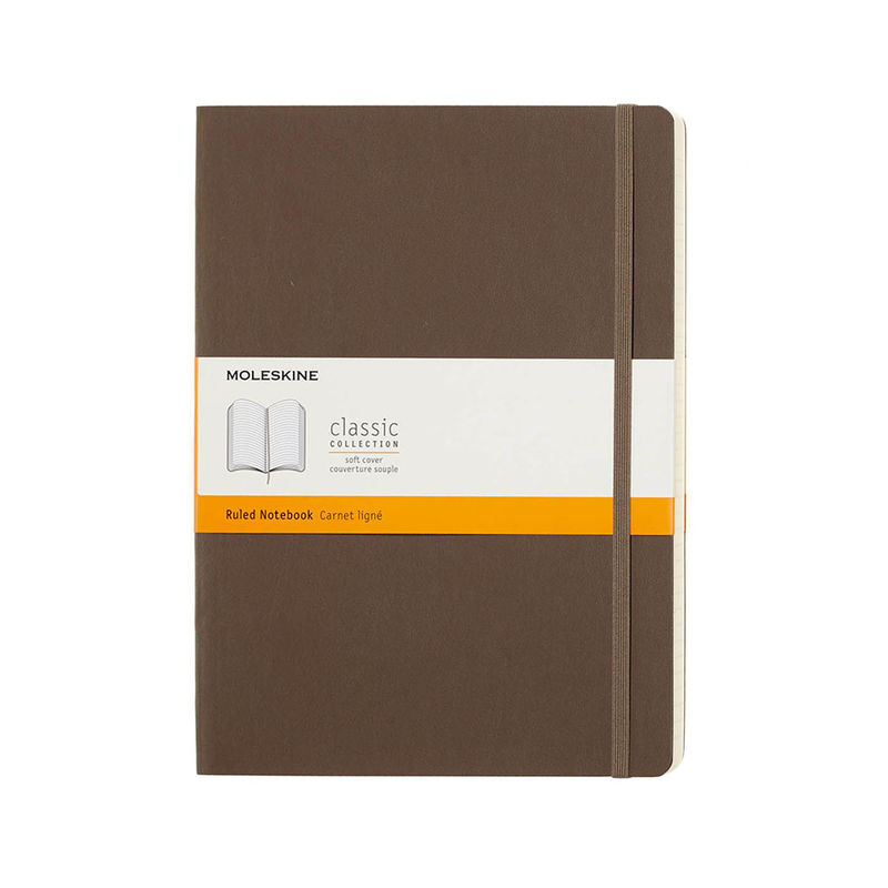 Moleskine Classic Notebook Ruled Soft Cover Xl Earth Brown Buy