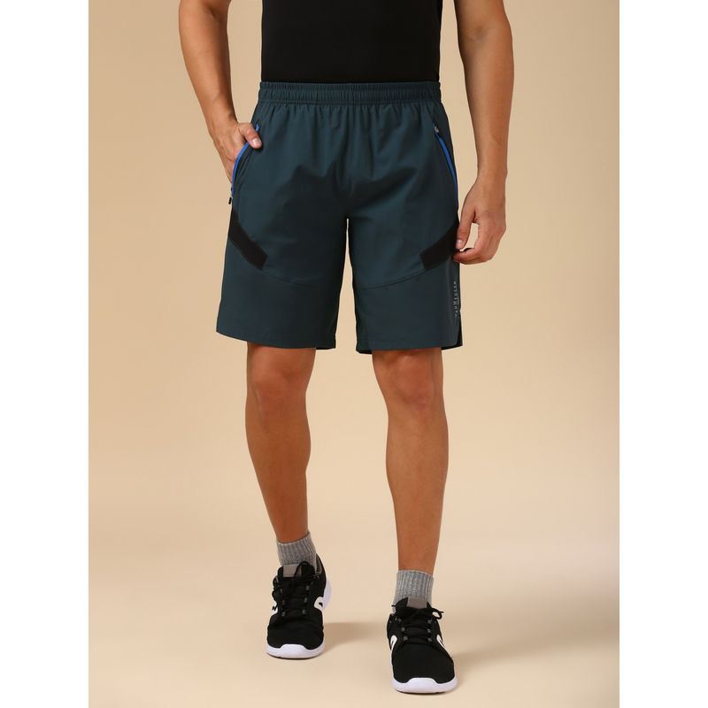 Van Heusen Men Swift Dry and Mesh Panel Shorts - Pine (S)