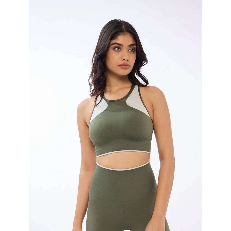 FEIER Olive Slingshot Sports Bra (S)