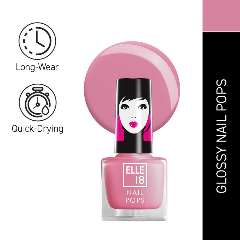 Elle 18 Nail Pops Nail Enamel, Glossy Finish, Quick-drying & Long Wearing - 175