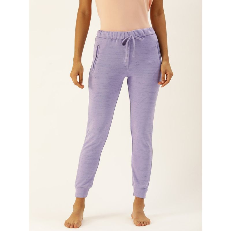 Clt.s Women Purple Slim Fit Joggers (M)