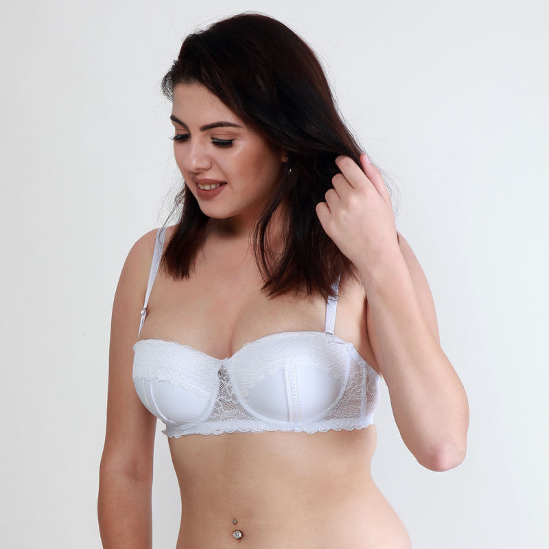 Makclan Simply Lusty Underwired Lace Balconette - White (36C)