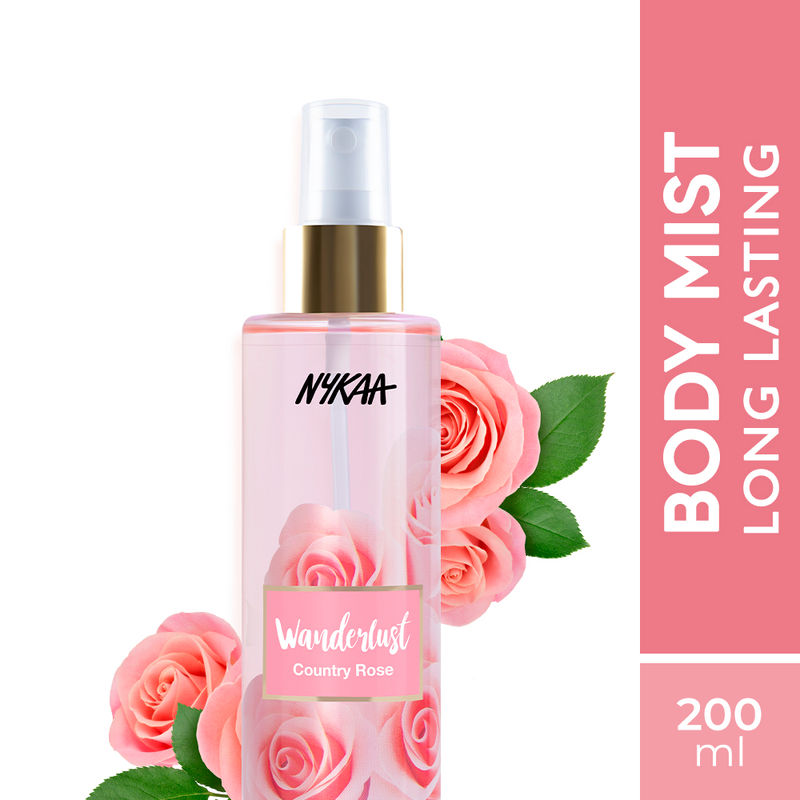 Nykaa Wanderlust Country Rose Floral Fine Fragrance Body Mist For Women
